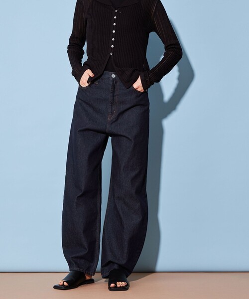 CITEN（シテン）の「＜CITEN＞バルーンデニム（デニムパンツ・レディース・ブラック/ライトブルー/ネイビー・M/L/S）」の3枚目の写真