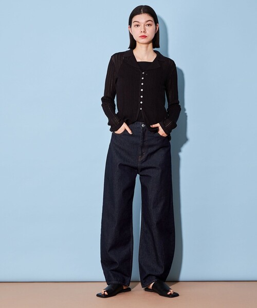 CITEN（シテン）の「＜CITEN＞バルーンデニム（デニムパンツ・レディース・ブラック/ライトブルー/ネイビー・M/L/S）」の9枚目の写真
