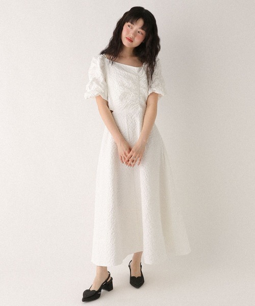 セール】アシメカットアウトワンピース（半袖） 575258