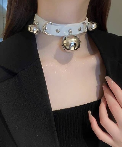 鈴付き チョーカー 首輪 リードチェーン cula1196（チョーカー