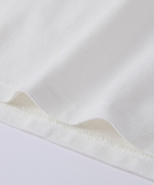 Petitjo（プッチージョ）の「小さいサイズ　【接触冷感・UVカット】フロントロゴフレンチスリーブTシャツ　低身長さん・小柄女性（Tシャツ/カットソー・レディース・ベージュ/ホワイト・PS/PM/PL/PSS）」の8枚目の写真