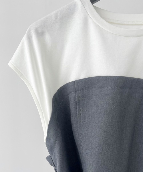 SAISON DE PAPILLON(セゾンドパピヨン)の「ベルト付きビスチェカットソートップス(Tシャツ/カットソー・レディース・ブラック/グレー・S/M/L)」の22枚目の写真