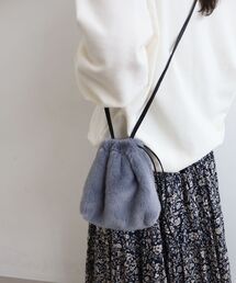 le.coeur blanc | 《WEB限定アイテム》エコファー巾着BAG(ショルダーバッグ)