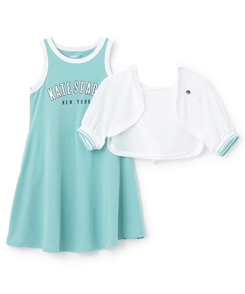 kate spade new york kids（ケイトスペードニューヨーク）の「トドラー クロップドパーカ&ワンピースセット（ワンピース・キッズ・ブラック/エメラルド・120cm/130cm）」の4枚目の写真