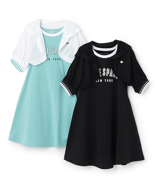 kate spade new york kids（ケイトスペードニューヨーク）の「トドラー クロップドパーカ&ワンピースセット（ワンピース・キッズ・ブラック/エメラルド・120cm/130cm）」の16枚目の写真