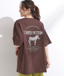 Cutie Blonde | 【ひんやり/汗ジミ軽減/UVカット】プリントアソート BIG Tシャツ(Tシャツ/カットソー)