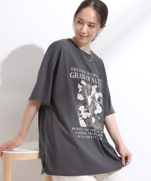 Cutie Blonde | 【ひんやり/汗ジミ軽減/UVカット】プリントアソート BIG Tシャツ(Tシャツ/カットソー)