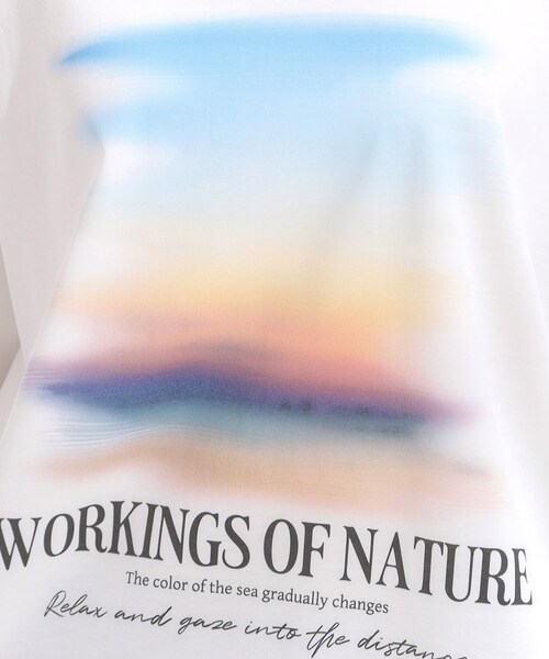 Cutie Blonde（キューティーブロンド）の「【ひんやり/汗ジミ軽減/UVカット】プリントアソート BIG Tシャツ（Tシャツ/カットソー・レディース・チャコール/ホワイト系3/ブラック系3/ダークブラウン系1・00）」の16枚目の写真