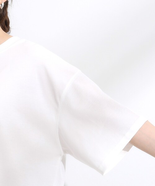 Cutie Blonde（キューティーブロンド）の「【ひんやり/汗ジミ軽減/UVカット】プリントアソート BIG Tシャツ（Tシャツ/カットソー・レディース・チャコール/ホワイト系3/ブラック系3/ダークブラウン系1・00）」の9枚目の写真