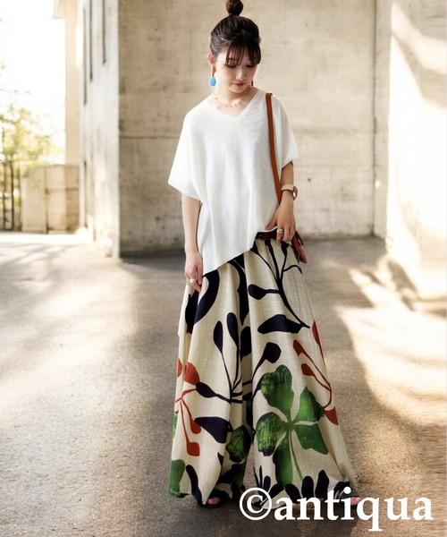 antiqua（アンティカ）の「ボタニカルフレアパンツ（その他パンツ・レディース・マルチ・ONESIZE）」の14枚目の写真
