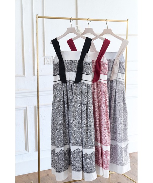 ワンピース Herlipto Marbella Panel Printed Dress Marbella Panel Printed Dress