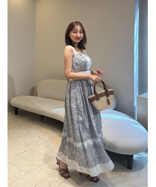 ワンピース Marbella Panel Printed Dress herlipto Marbella Printed Panel Dress
