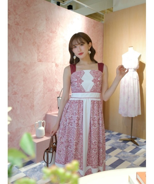 ワンピース Marbella Panel Printed Dress Marbella Panel Printed Dress（ワンピース）｜Her lip to（ハー