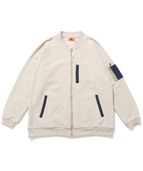 KRIFF MAYER(クリフメイヤー)の「【暖か裏起毛】ブークレジップアップJK(その他アウター・メンズ・サンドベージュ/ブラウン/カーキ/ブラック・X-LARGE/LARGE/MEDIUM)」の3枚目の写真