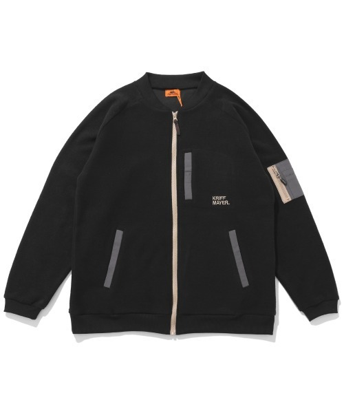 KRIFF MAYER(クリフメイヤー)の「【暖か裏起毛】ブークレジップアップJK(その他アウター・メンズ・サンドベージュ/ブラウン/カーキ/ブラック・X-LARGE/LARGE/MEDIUM)」の2枚目の写真