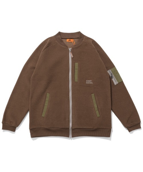 KRIFF MAYER(クリフメイヤー)の「【暖か裏起毛】ブークレジップアップJK(その他アウター・メンズ・サンドベージュ/ブラウン/カーキ/ブラック・X-LARGE/LARGE/MEDIUM)」の5枚目の写真