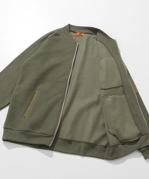 KRIFF MAYER(クリフメイヤー)の「【暖か裏起毛】ブークレジップアップJK(その他アウター・メンズ・サンドベージュ/ブラウン/カーキ/ブラック・X-LARGE/LARGE/MEDIUM)」の7枚目の写真