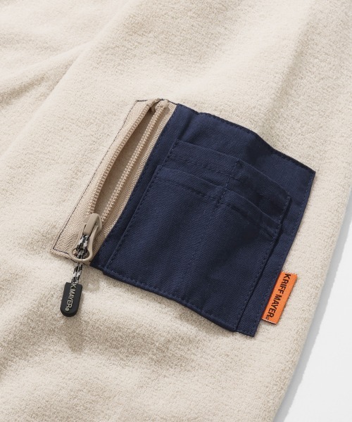 KRIFF MAYER(クリフメイヤー)の「【暖か裏起毛】ブークレジップアップJK(その他アウター・メンズ・サンドベージュ/ブラウン/カーキ/ブラック・X-LARGE/LARGE/MEDIUM)」の8枚目の写真