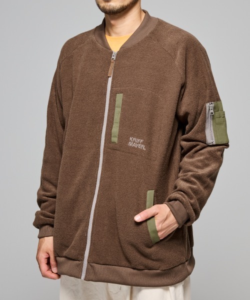 KRIFF MAYER(クリフメイヤー)の「【暖か裏起毛】ブークレジップアップJK(その他アウター・メンズ・サンドベージュ/ブラウン/カーキ/ブラック・X-LARGE/LARGE/MEDIUM)」の13枚目の写真