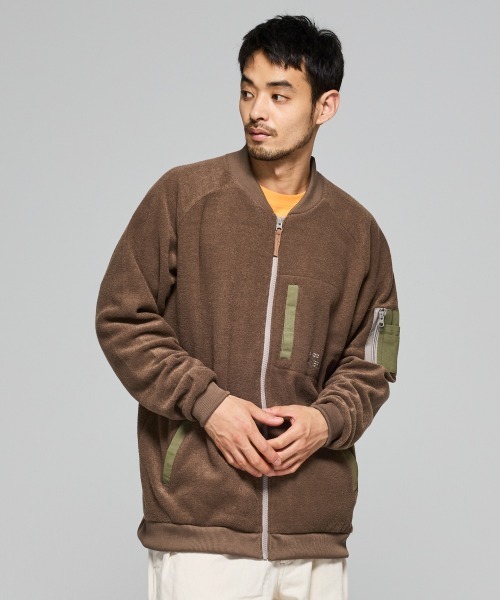 KRIFF MAYER(クリフメイヤー)の「【暖か裏起毛】ブークレジップアップJK(その他アウター・メンズ・サンドベージュ/ブラウン/カーキ/ブラック・X-LARGE/LARGE/MEDIUM)」の14枚目の写真