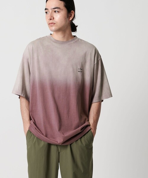 On グラデーション ノースリーブTシャツ AZUL BY MOUSSY C/T冷感フォトプリントノースリーブTシャツ BLK