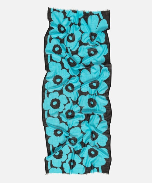 marimekko(マリメッコ)の「Fiore Unikko / scarf(ストール/ショール・レディース・ブラック×ホワイト・FREE)」の5枚目の写真