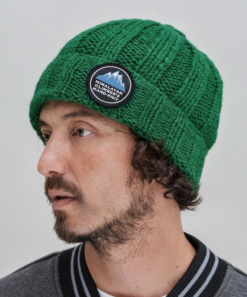 mko12985-【HIMALAYAN CLIMBERS HAND-KNIT別注】手編みワッチキャップ