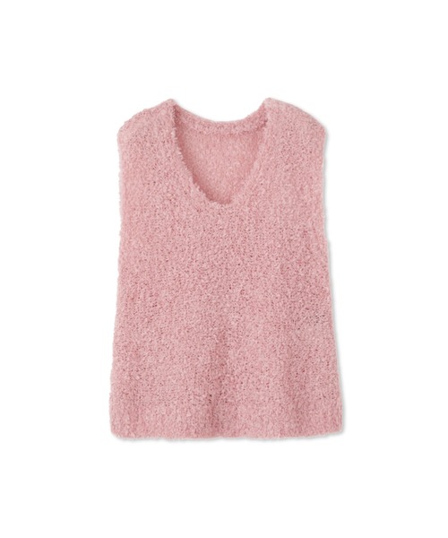 QUEENS COURT（クイーンズコート）の「蝶々ヤーンニットベスト≪手洗い可能≫（ニット/セーター・レディース・ピンク/オフホワイト/ベージュ・M）」の18枚目の写真