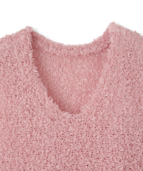 QUEENS COURT（クイーンズコート）の「蝶々ヤーンニットベスト≪手洗い可能≫（ニット/セーター・レディース・ピンク/オフホワイト/ベージュ・M）」の20枚目の写真