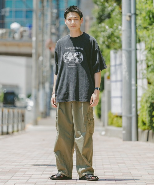 RAGEBLUE（レイジブルー）の「ヴィンテージライク/グラフィックプリントTシャツ（Tシャツ/カットソー・メンズ・ライトグレー/ダークグレー・LARGE/MEDIUM）」の4枚目の写真