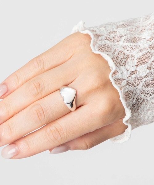 ハートリングANNIKA INEZ SYMPATHY OF SOUL Style ANNIKA INEZ Pearl Heart Ring, Sml アニカ イネズ パール
