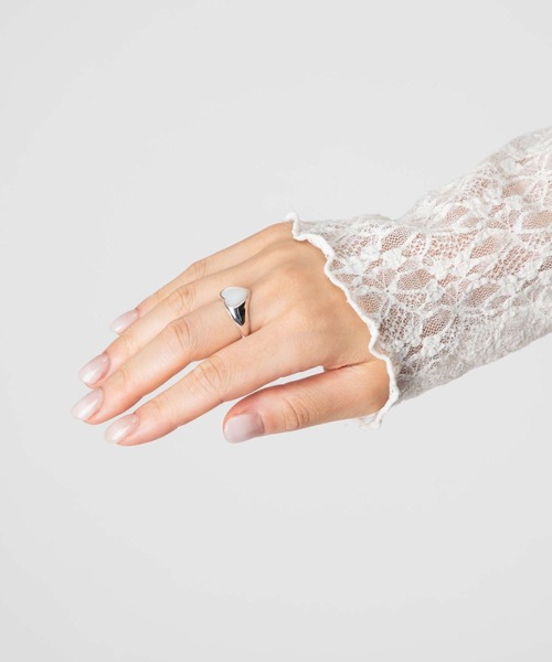 ANNIKA INEZ Pearl Heart Ring, Sml アニカ イネズ パール