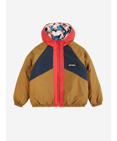 BOBO CHOSES(ボボショーズ)の「Doggy Mate all over reversible anorak(ダウンジャケット/コート・キッズ・オフホワイト・2-3YEAR/12-13y/10-11y/8-9y/6-7YEAR/4-5YEAR)」の2枚目の写真