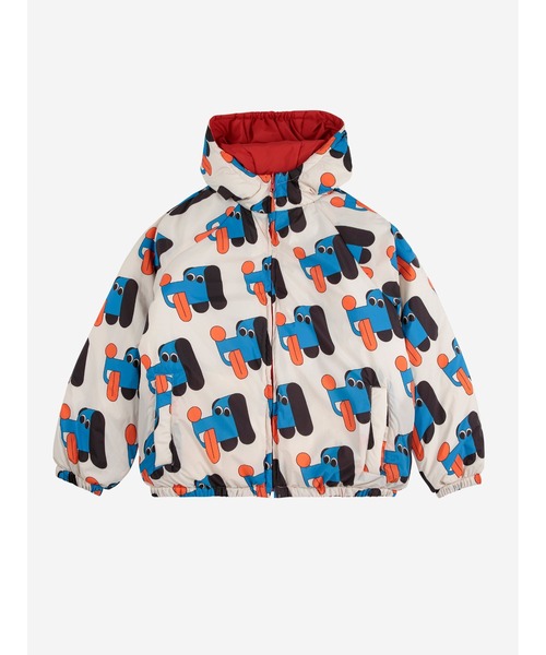 BOBO CHOSES(ボボショーズ)の「Doggy Mate all over reversible anorak(ダウンジャケット/コート・キッズ・オフホワイト・2-3YEAR/12-13y/10-11y/8-9y/6-7YEAR/4-5YEAR)」の3枚目の写真
