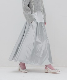 bright coating gather skirt(ブライトコーティングギャザースカート)