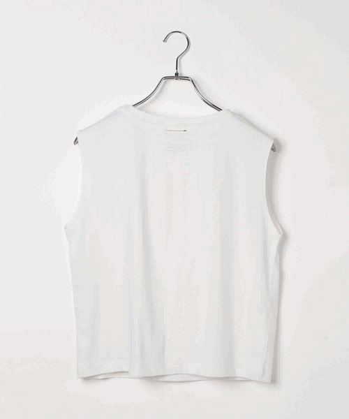 BAYFLOW（ベイフロー）の「[接触冷感/汗臭・汗ジミ軽減]コンパクトファンクションノースリーブT（Tシャツ/カットソー・レディース・ホワイト/ブラック/モカ・SMALL/MEDIUM）」の18枚目の写真