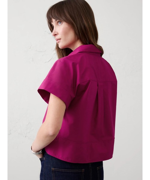 BANANA REPUBLIC FACTORY STORE(バナナリパブリック ファクトリーストア)の「BANANA REPUBLIC FACTORY STORE ボクシーポプリンシャツ(シャツ/ブラウス・レディース・レッド系その他/ホワイト・M/XS/L/S)」の5枚目の写真
