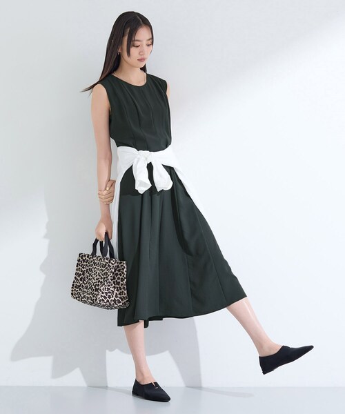 新品】INDIVI インディヴィ ノースリーブ ワンピース サイズ38 セール