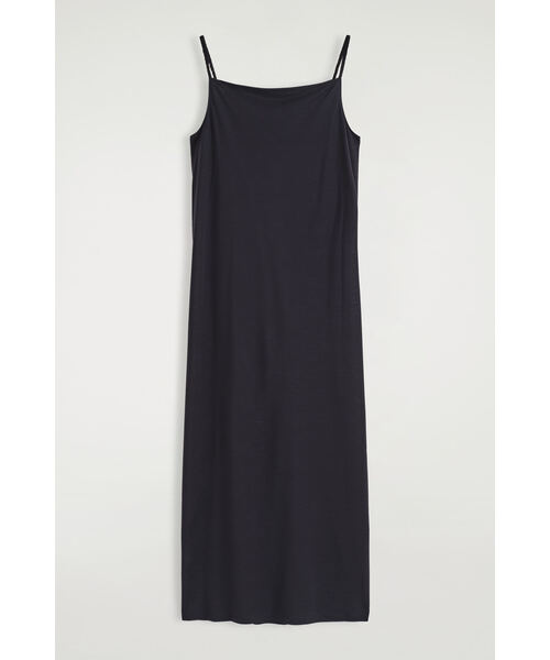 COS（コス）の「スクエアネック ストラップ ジャージー ドレス（ワンピース・レディース・ネイビー・XS/S/M/L）」の6枚目の写真