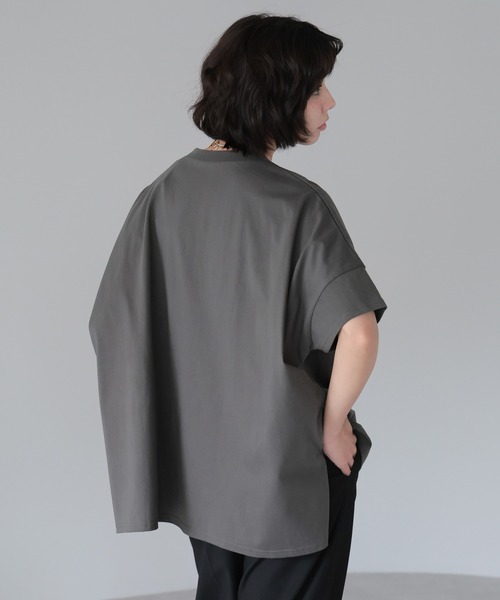 SOTT（ソット）の「PATHWAY Photo BIGT-shirt/PATHWAYフォトBIGTシャツ（Tシャツ/カットソー・レディース・チャコールグレー/オフホワイト/ブラック・FREE）」の14枚目の写真
