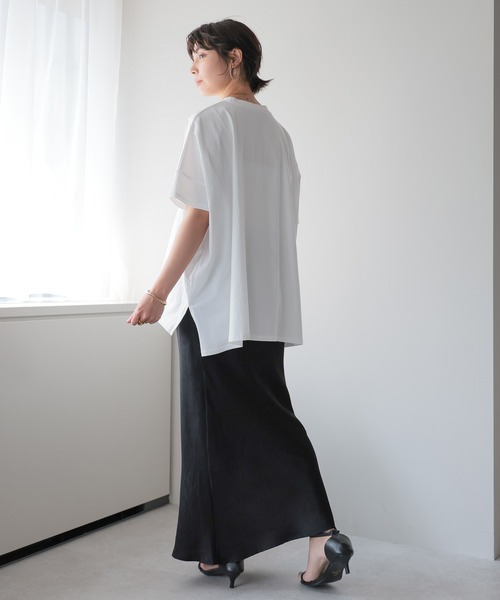 SOTT（ソット）の「PATHWAY Photo BIGT-shirt/PATHWAYフォトBIGTシャツ（Tシャツ/カットソー・レディース・チャコールグレー/オフホワイト/ブラック・FREE）」の19枚目の写真