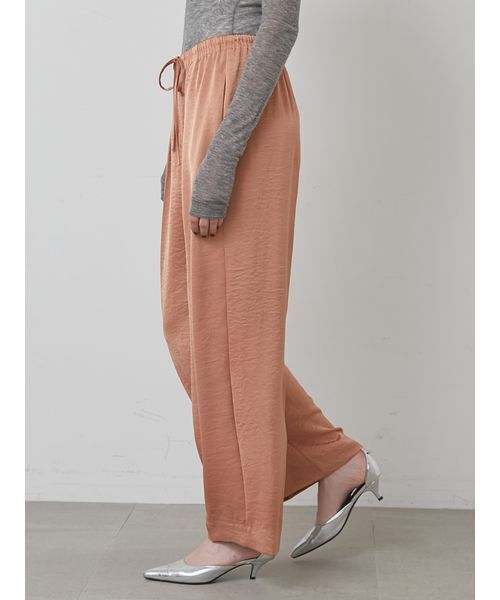 styling/（スタイリング）の「【セットアップ対応】ドローコードサテンパンツ（その他パンツ・レディース・ブラック/ピンク/ベージュ・1/0）」の14枚目の写真