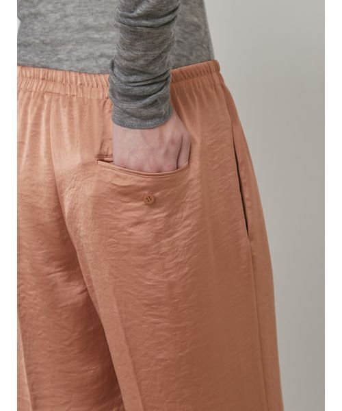 styling/（スタイリング）の「【セットアップ対応】ドローコードサテンパンツ（その他パンツ・レディース・ブラック/ピンク/ベージュ・1/0）」の5枚目の写真