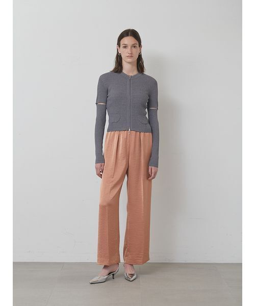 styling/（スタイリング）の「【セットアップ対応】ドローコードサテンパンツ（その他パンツ・レディース・ブラック/ピンク/ベージュ・1/0）」の7枚目の写真