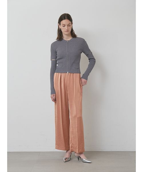 styling/（スタイリング）の「【セットアップ対応】ドローコードサテンパンツ（その他パンツ・レディース・ブラック/ピンク/ベージュ・1/0）」の8枚目の写真