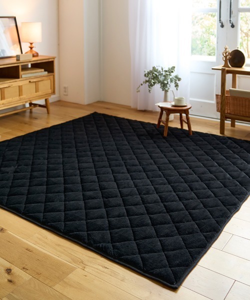 まるで猫！のような洗えるモフモフキルトラグ｜90×130cm【猫Feel