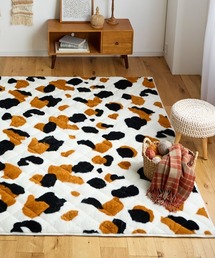 COCOPLATZ interior(ココプラッツインテリア)のまるで猫!のような洗えるモフモフキルトラグ|90×130cm【猫Feel】(ラグ/マット)