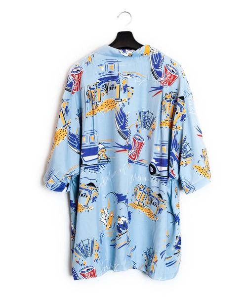 SEVESKIG（セヴシグ）の「SEVESKIG/セブシグ/S/S 柄ｼｬﾂ_SH-SV-NRS-1006（シャツ/ブラウス・メンズ・サックスブルー/ベージュ・SMALL/MEDIUM/LARGE/X-LARGE）」の6枚目の写真