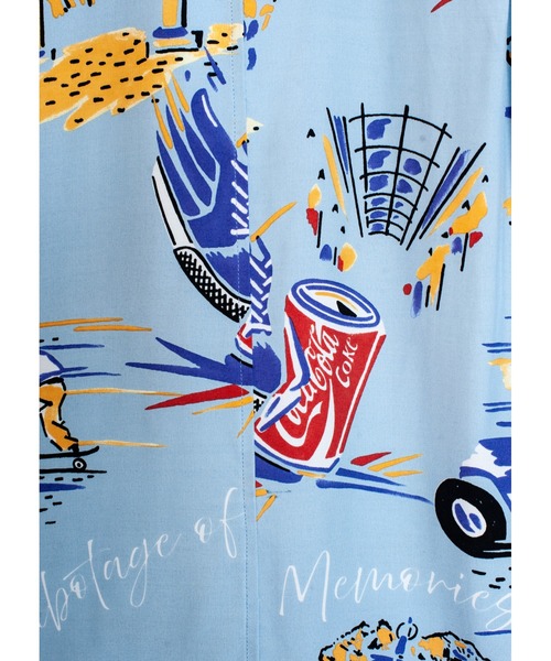 SEVESKIG（セヴシグ）の「SEVESKIG/セブシグ/S/S 柄ｼｬﾂ_SH-SV-NRS-1006（シャツ/ブラウス・メンズ・サックスブルー/ベージュ・SMALL/MEDIUM/LARGE/X-LARGE）」の7枚目の写真