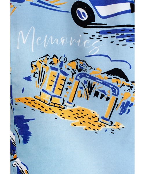 SEVESKIG（セヴシグ）の「SEVESKIG/セブシグ/S/S 柄ｼｬﾂ_SH-SV-NRS-1006（シャツ/ブラウス・メンズ・サックスブルー/ベージュ・SMALL/MEDIUM/LARGE/X-LARGE）」の9枚目の写真